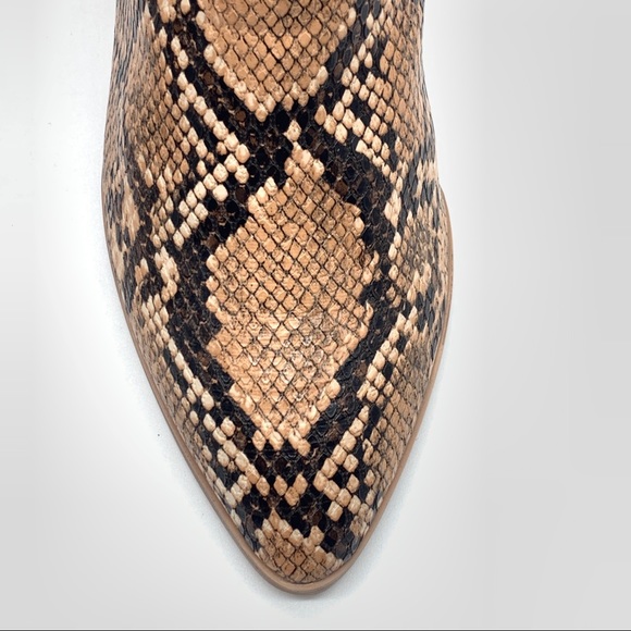 MAXSOLD Steve Madden Julianne Snake Print Block Heel Women's Boot - Picture 12 of 15